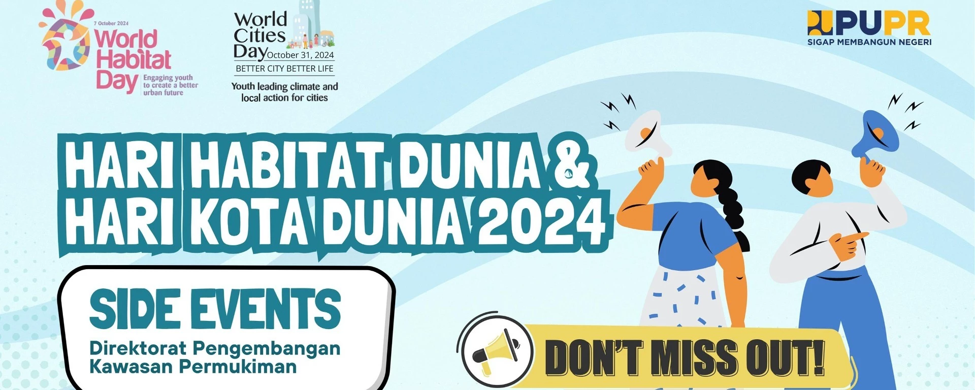 Side Event Pengembangan Kawasan Permukiman di Hari Habitat Dunia dan Hari Kota Dunia 2024